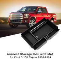 Armrest Storage Box for Ford F150 Raptor 2013 2014 Central Console Glove Tray