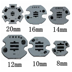 50 sztuk/partia 3535 XPE XP-E /XTE XT-E/XPG XP-G XPE2 3535 1W 3W 5W LED płyta aluminiowa PCB 20mm 16mm 14mm 12mm 8mm dla DIY LED światła