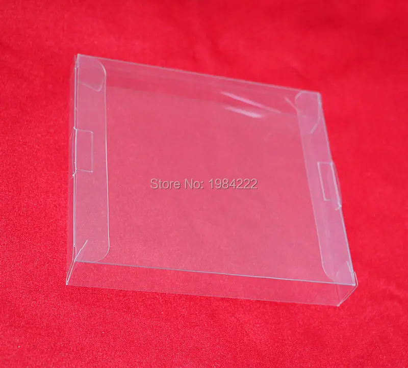 10 unids/lote funda protectora de tarjeta de juego PET de plástico transparente para reemplazo de cajas de juego de cartuchos NES