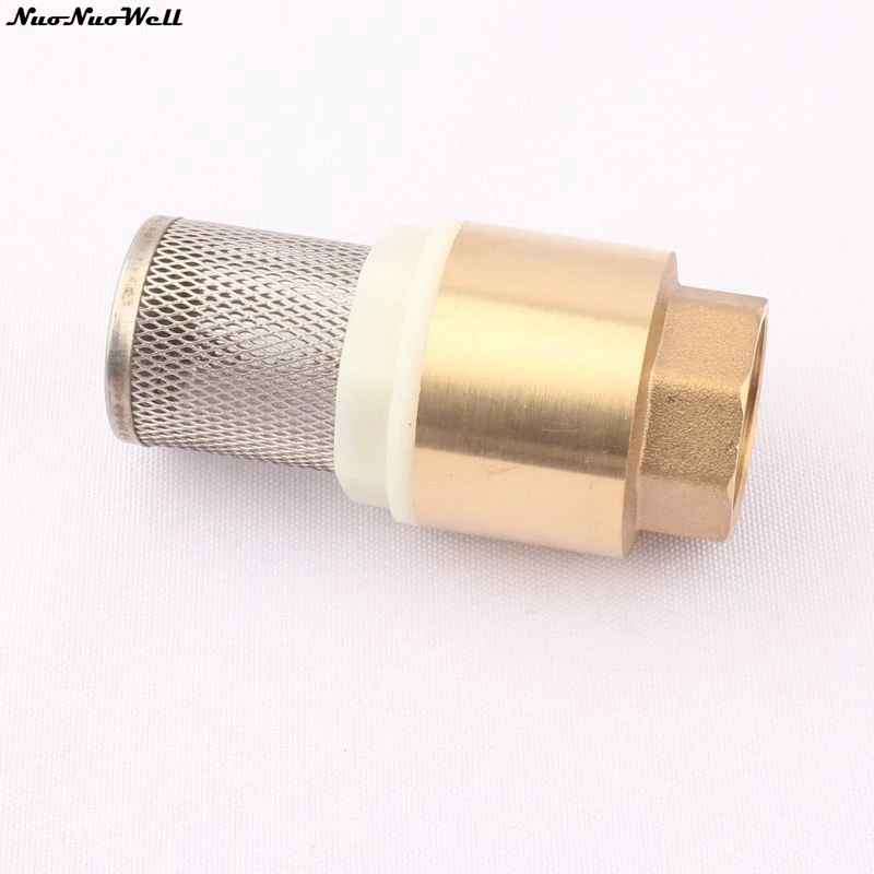 

3/4" Female Thread Brass Check Valve With Filter Net Plumbing Pipe Fittings Metal Pipe Joints Connectors Garden Supplies