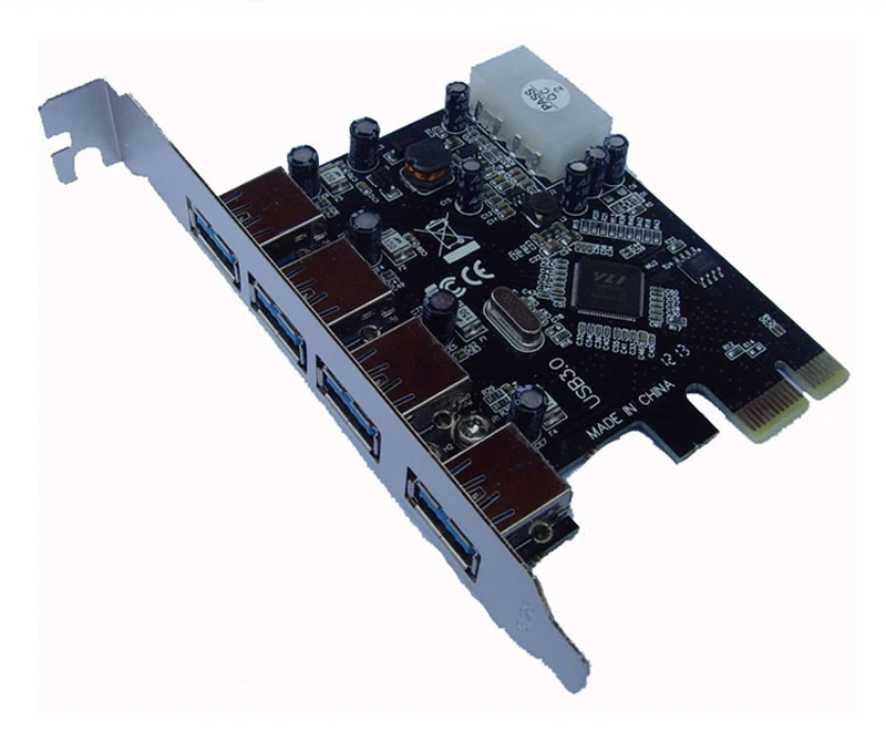 New Arrival 4-Port USB 3.0 To PCI-E Card Express Expansion Card Adapter VIA Chipset High Speed 5Gbps