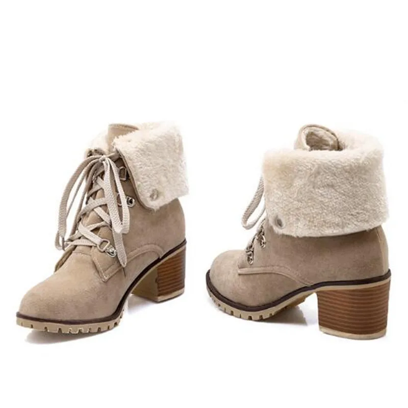 Women Boots Autumn and winter New style British style Short tube boots Round head Frenulum Grind Student Winter boots