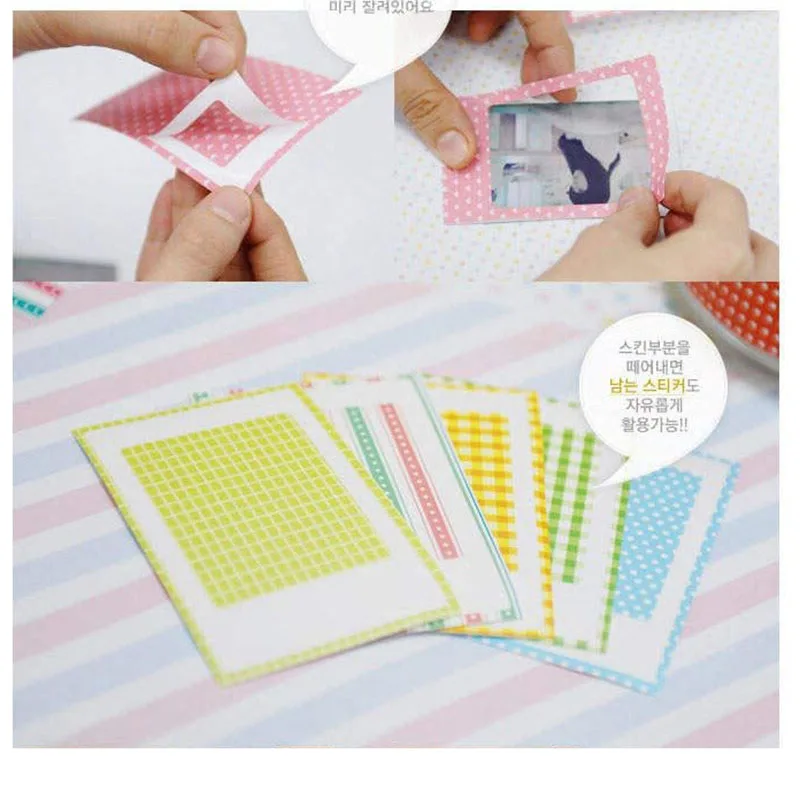 DIY 20pcs/set New Cute for Polaroid Films Photo Cute Diary Stickers For FujiFilm Instax Mini Instant 11 9 8 7S 25 50S