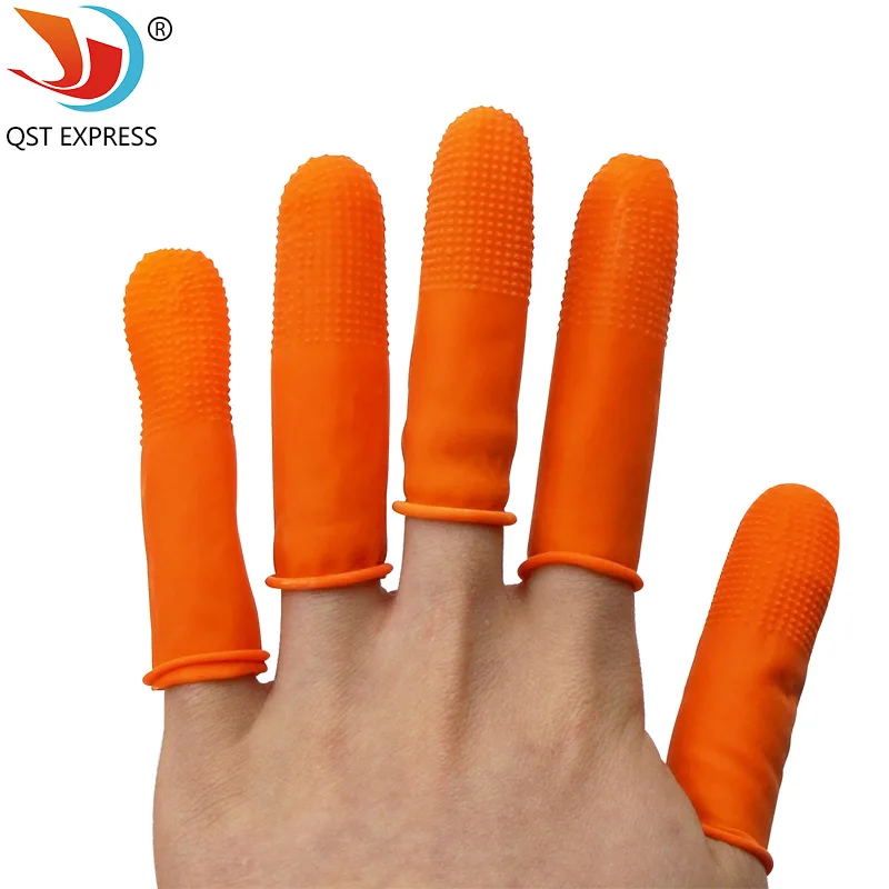 

100pcs Quality Latex finger sets anti-static Non-slip Clean No powder finger cots health Non-toxic Point note fingers sets