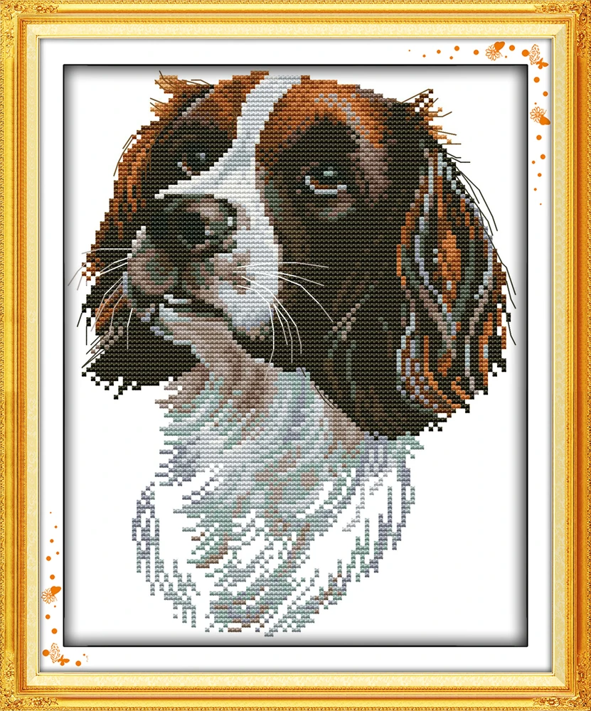 The Irish Setter (2) cross stitch kit DMC color thread 14ct 11ct count print canvas stitches embroidery DIY handmade needlework