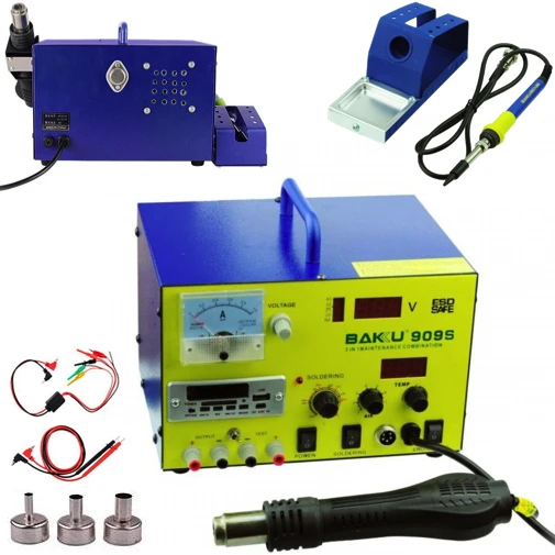 700W BAKU BK-909S SMD hot air desolder station power supply 3 in 1 machine with USB connector Video Streaming Service