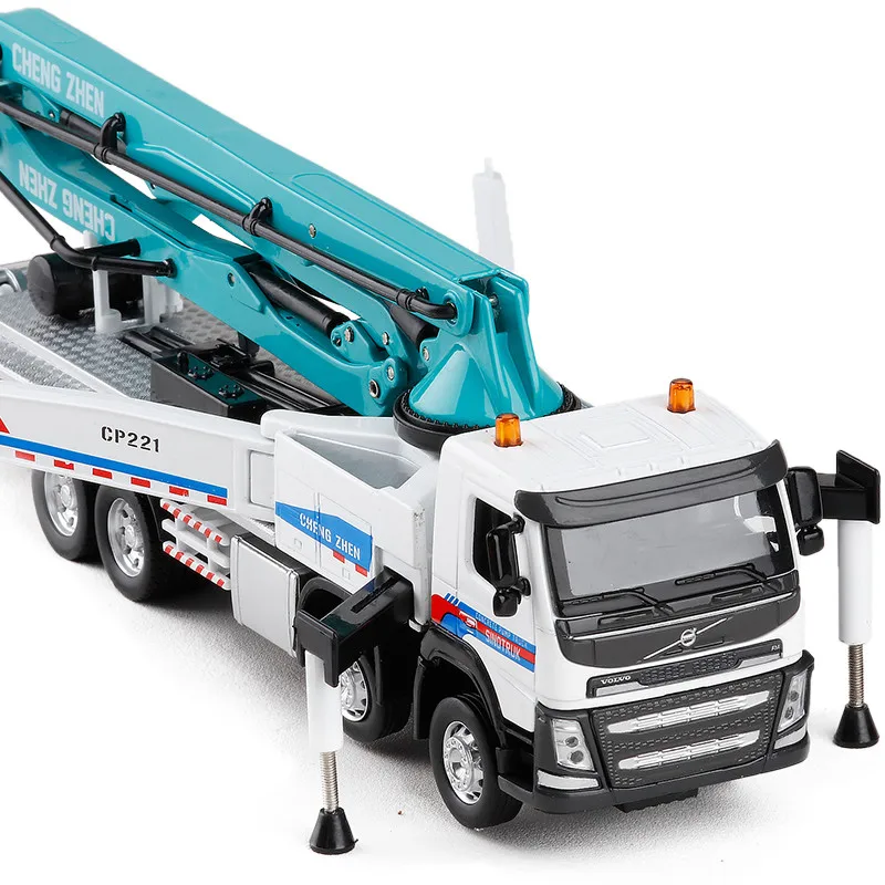 

Best selling 1:50 concrete mixing truck alloy model,children's educational audio and light toy car,free shipping