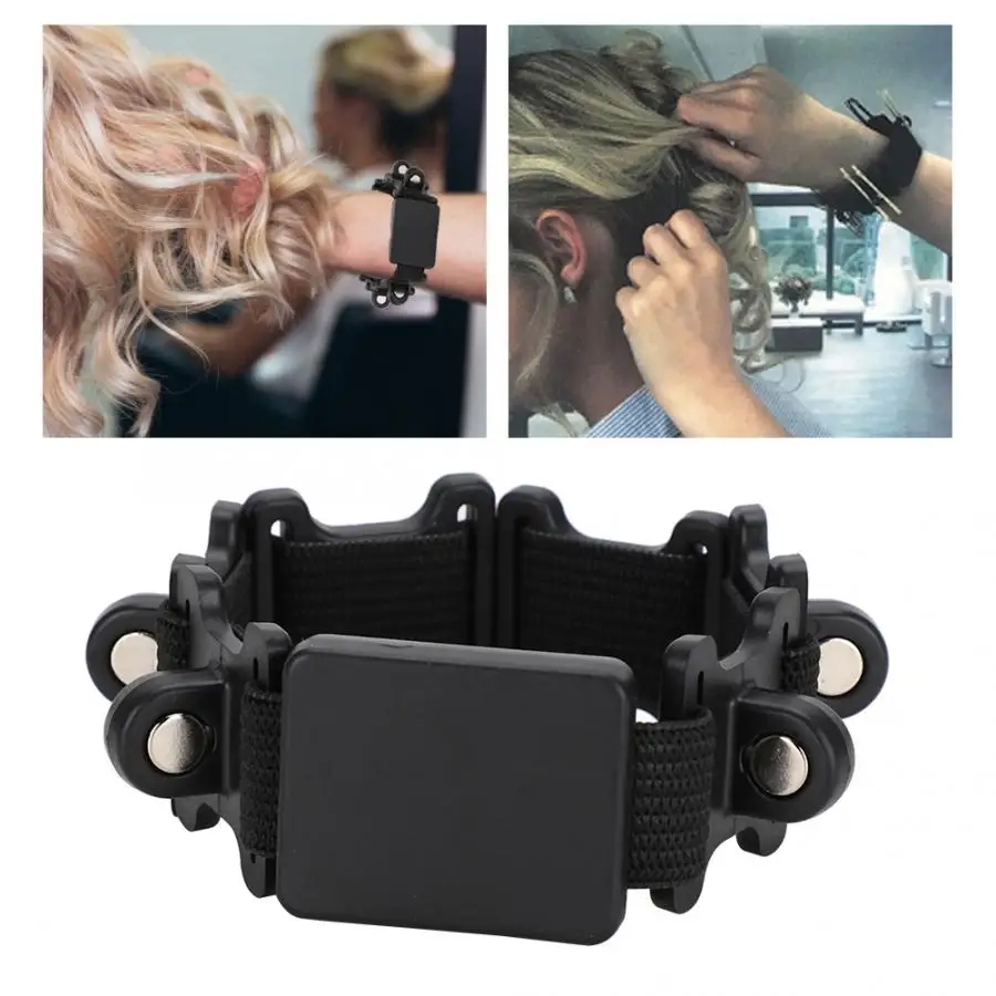 Salon Magnetic Bracelet Wrist Band Strap Belt Hair Clip Holder Hair Accessories Clip Holder Barber Hairdressing Styling Tools