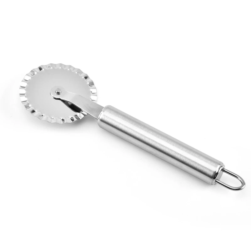 Rvs Pizza Enkel Wiel Cut Gereedschap Diameter 6Cm Huishouden Pizza Mes Cake Gereedschappen Wiel Gebruik Voor Wafel Cookies