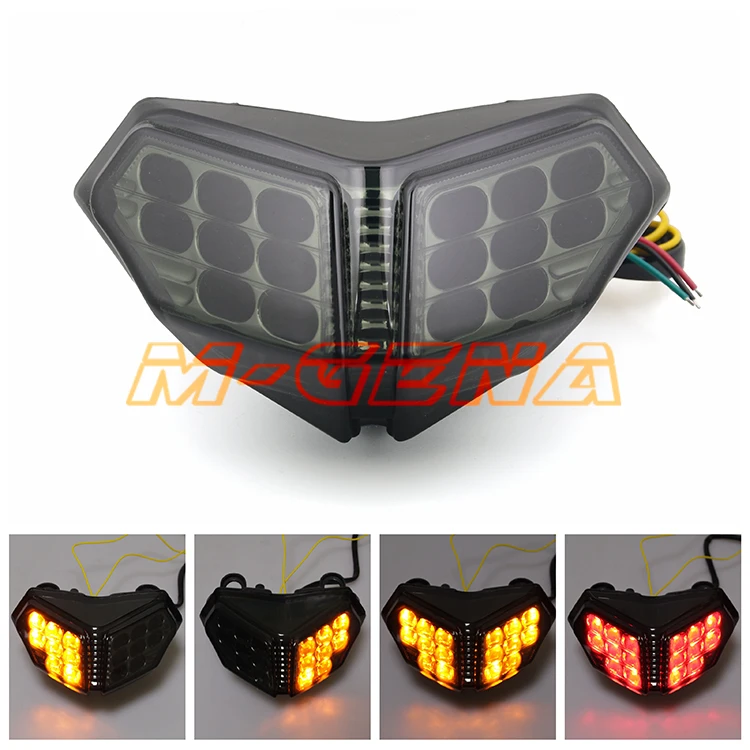 

Motorcycle LED Rear Turn Signal Tail Stop Light Lamps Integrated For 848 2008-2012 1098 1098R 1098S 2007-2012 09 10 11 12