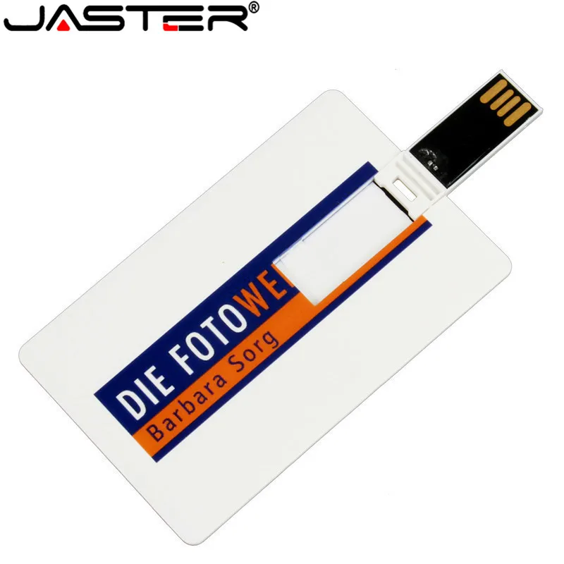 JASTER – clé usb avec LOGO de client, support à mémoire de 4GB 8GB 16GB 32GB, lecteur flash avec LOGO, carte bancaire, disque U