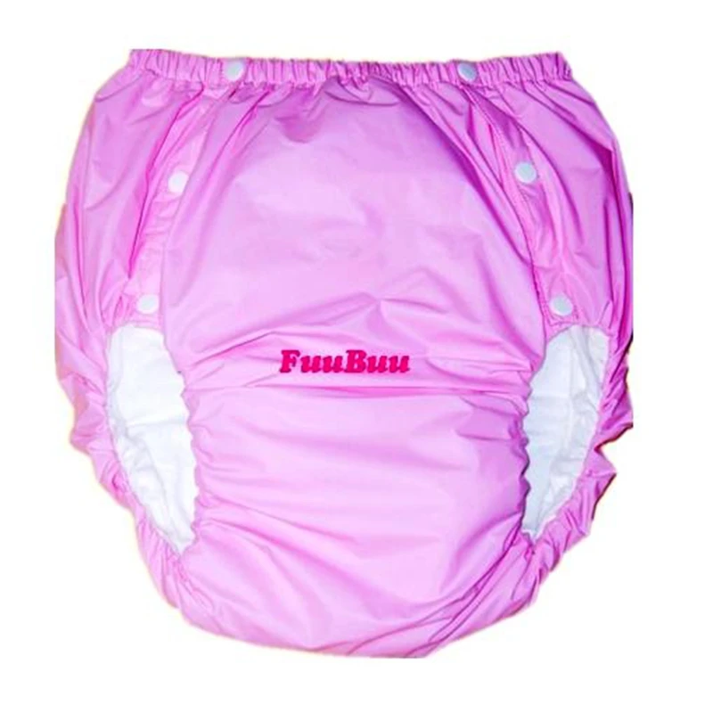 Livraison gratuite FUUBUU2043-PINK-L PVC/adulte couche/inrationalisé ence pantalon/adulte bébé ABDL