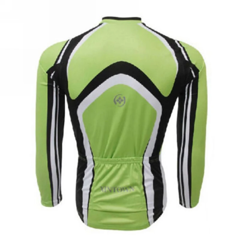 XINTOWN Men Bike Long jersey Green Pro Team Cycling clothing Riding Top Male MTB Ropa Ciclismo Wear Maillot Long Sleeve Shirts