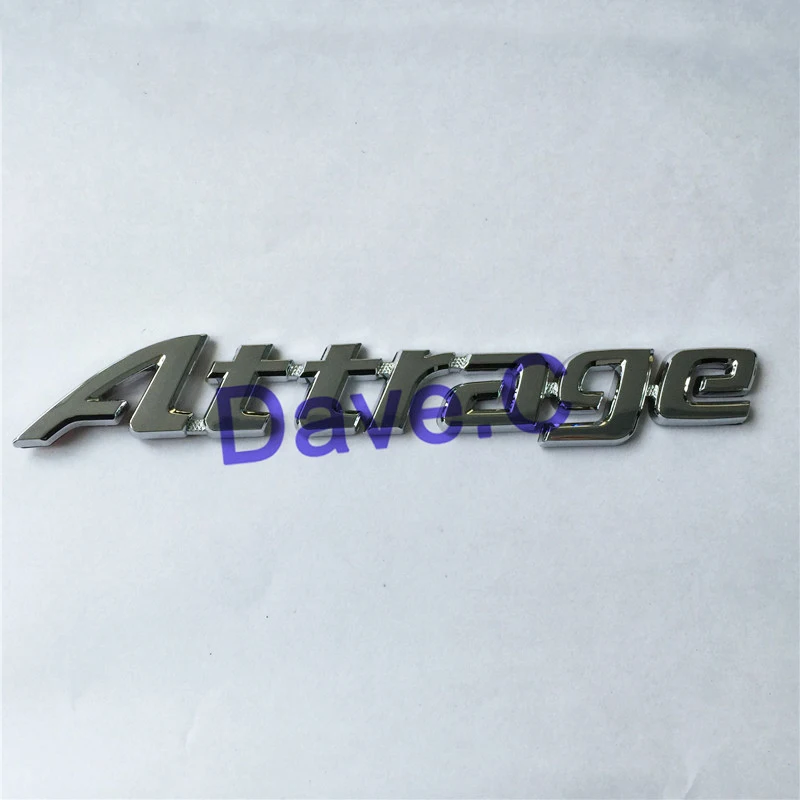 Forten Kingdom Word Attrage Car ABS Best Chrome Silver Custom Trunk Emblem 3D Letter Sticker Nameplate Auto Badge Logo Decal