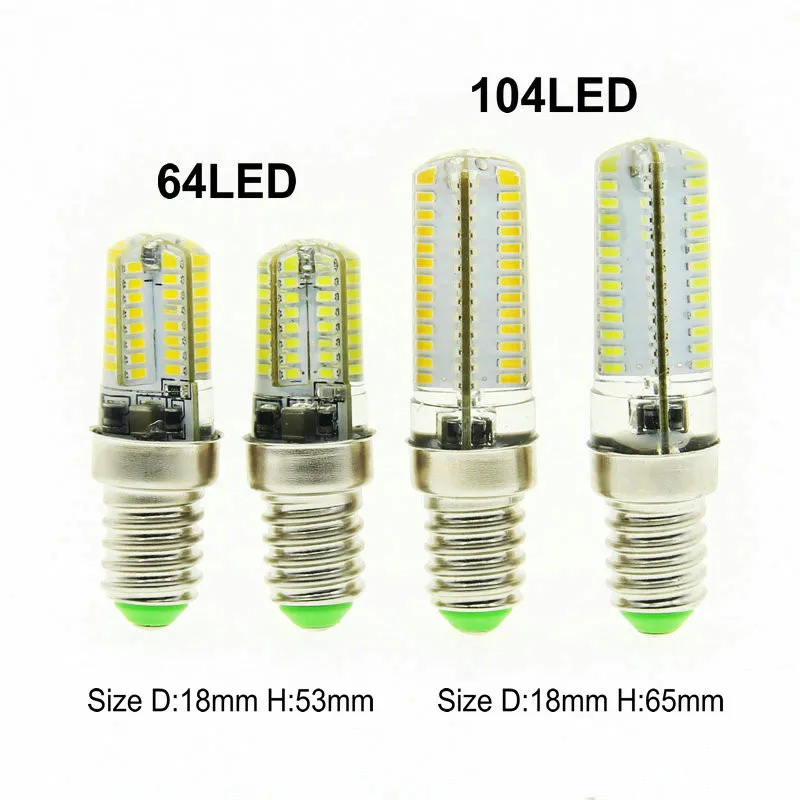 LED Corn Bulb 220V E14 / G9 / G4 3014 Silica Gel LED Bulb 64LED / 104LED