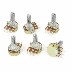 Potentiomètre linéaire à Joint unique WH148 B10K, Pot de 15mm 1K 2K 5K 10K 20K 50K 100K 250K 500K 1M 500 Ohm pour Kit Arduino, 10 pièces/lot