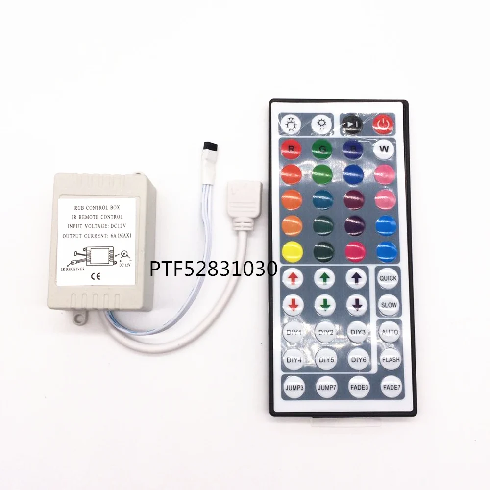 Led Controller 44 Keys LED IR RGB Controler LED Lights Controller IR Remote Dimmer DC12V 6A For RGB 3528 5050 LED Strip