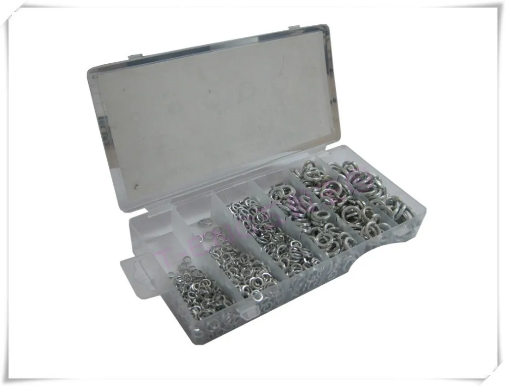 

1200 Pieces Steel Spring Washers Set Zinc and Hot Dip Galvanized Finish