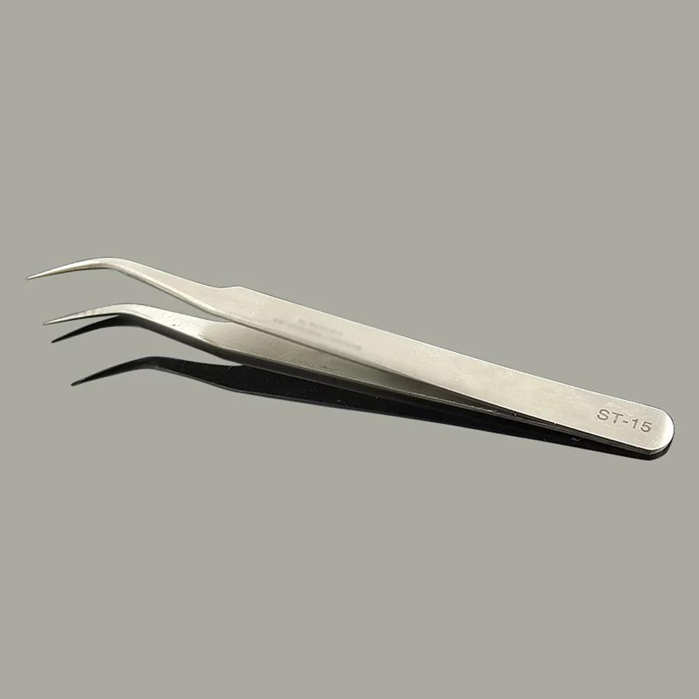 WREOW Precision แหนบสแตนเลส Watchmaker Eyebrow Hyper fine Tweezer Anti Static Pick - up High Precision Repair เครื่องมือ