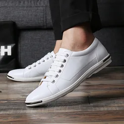 Big Size Fashion Spring Men Casual Shoes Lace-up Basic Breathable and Waterproof Male Casual Sneakers Flats