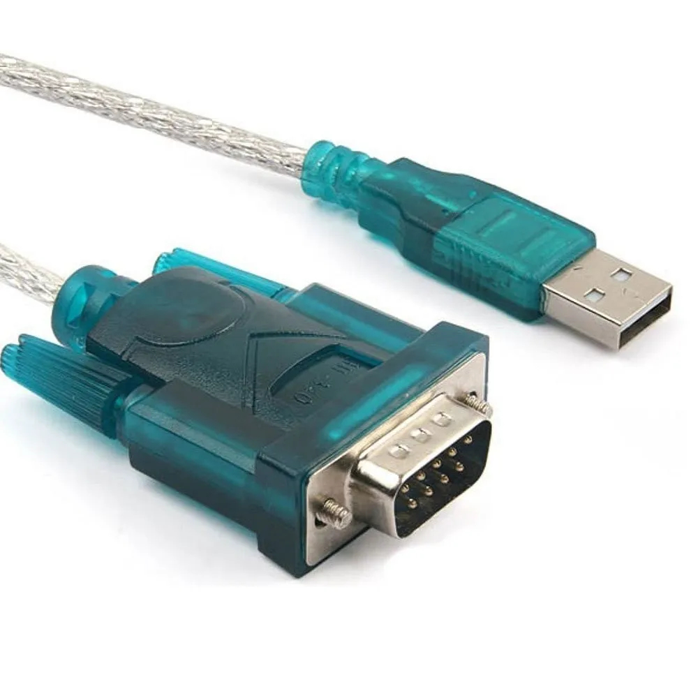 High Quality USB 2.0 to Serial RS-232 DB9 9Pin Adapter Converter Cable  Chipset Length 1M USB TO RS232 SUPPORT WIN10