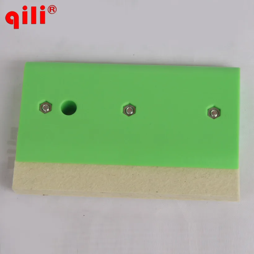 Qili Wool Sscraper Blades Single Side Wool Squeegee Tool  Squeege Car Wrap Tool white Squeegee Fiber Wrapping Scraper Tools