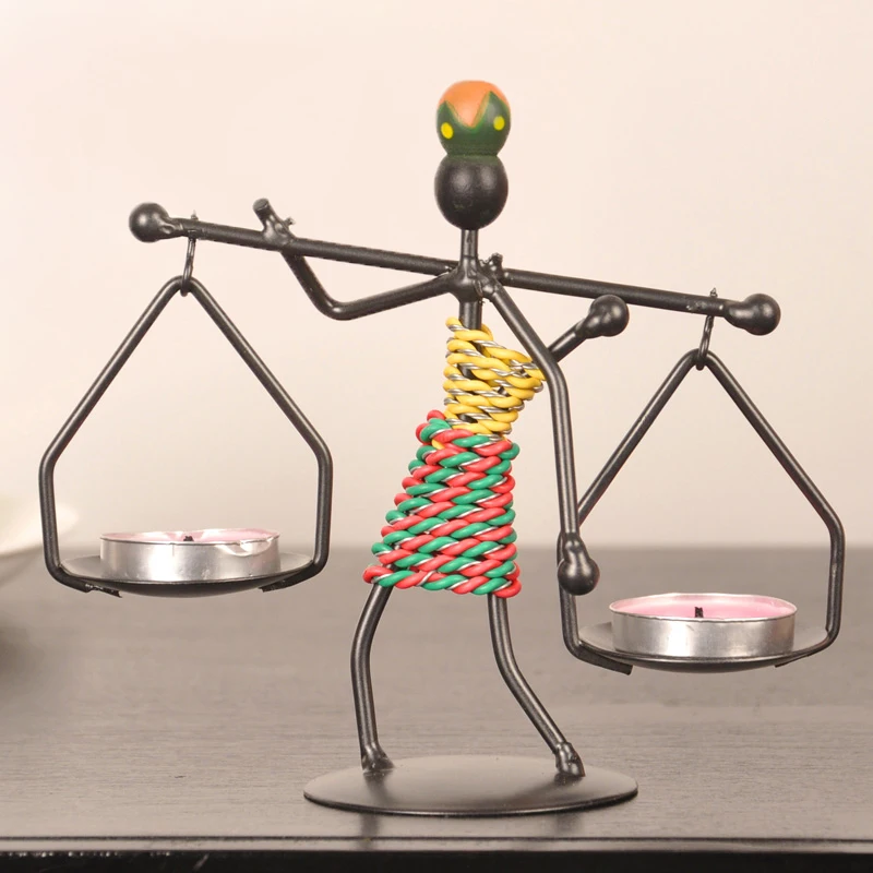 

Creative Human Form Candle Holder, Iron Art Candlestick, Home Decoration, Wedding Centerpieces for Tables, Candelabra