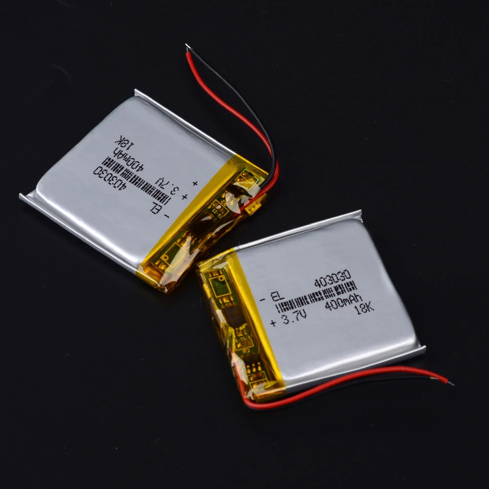 3 pçs/lote 3.7 V 400 mAh 403030 células Li-Po Bateria de iões de lítio Recarregável de Polímero de Lítio Para celular bluetooth mp3 MP4 MP5 GPS PSP