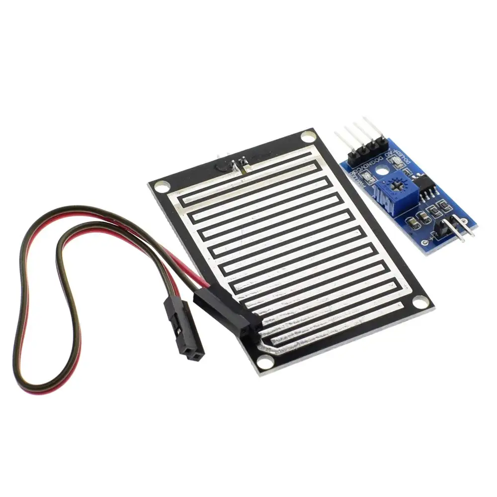 Students use 0-5V Analog output Rain Sensor module