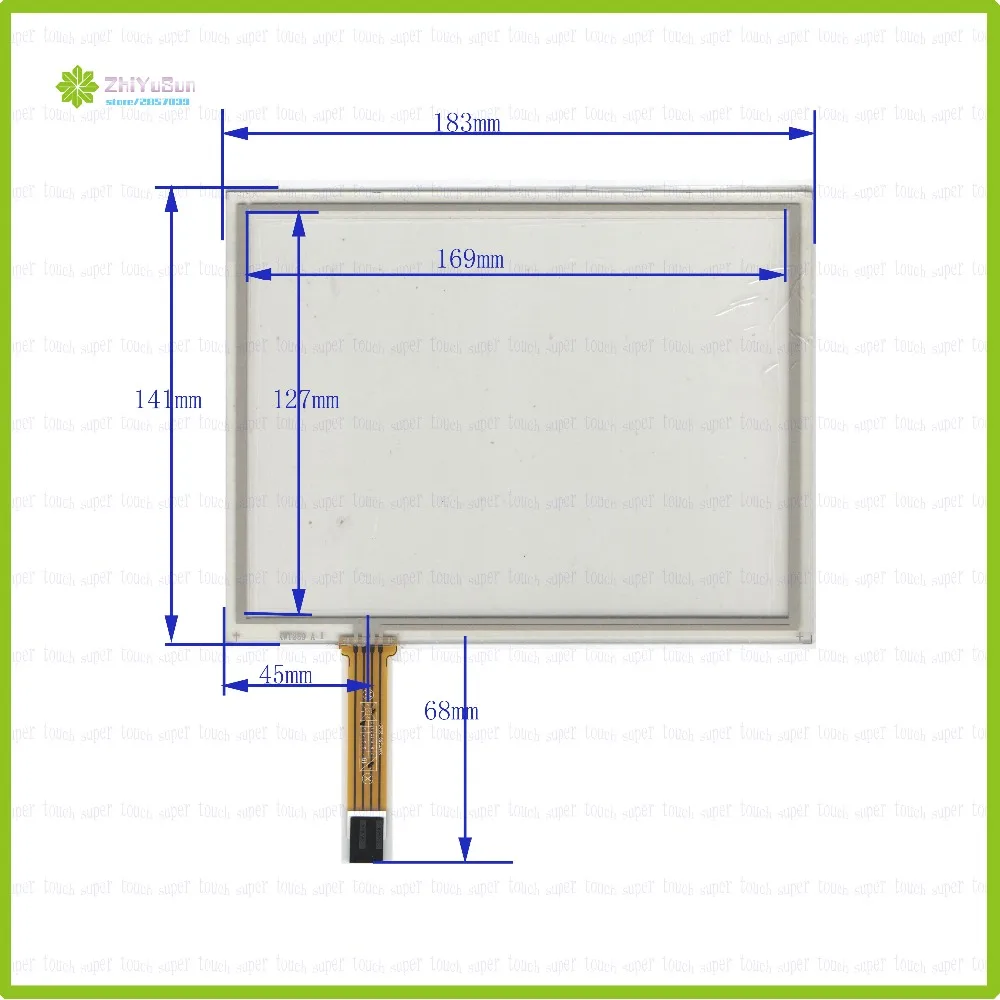 

ZhiYuSun XWT259 8inch 4 lins Touch Screen include USB card 183mm*141mm Touch sensor glass Industrial application 183*141