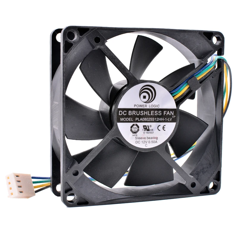 COOLING REVOLUTION PLA08025S12HH-1-LV 8cm 8025 80mm fan 12V 0.50A Computer CPU 4pin PWM cooling fan