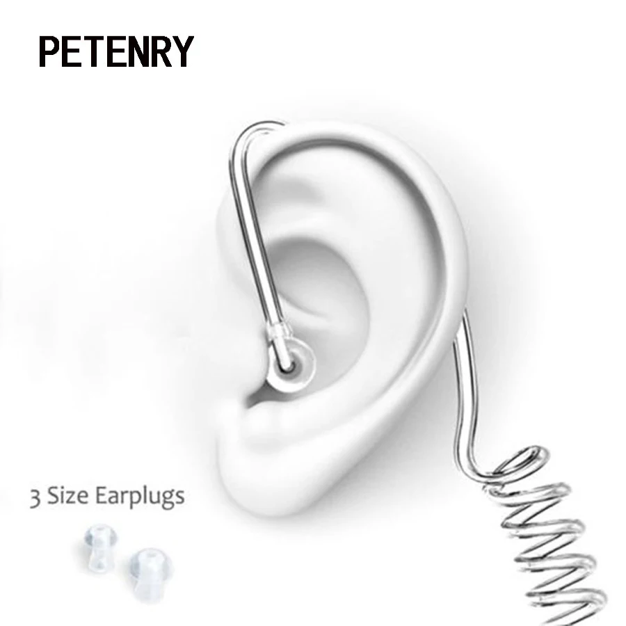 Fone de ouvido estilo FBI com microfone, proteção contra radiação Earbuds, Mini Walkie Monitor, Air Tube Headset, 3.5mm Monitor