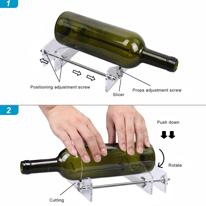 Glass bottle cutter kit professional colored glass cutting tool knife wine bottle cans beer thickness 3-10mm