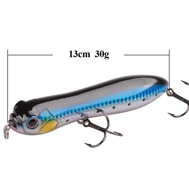 Smart Pencil Fishing Lure 30g 13cm Top Water Hard Bait VMC Hook Iscas Artificial Bait Assorted Colors Quality Professional Lure