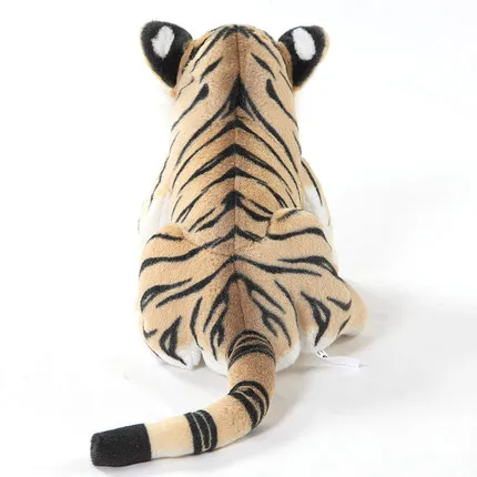 Muñeco de peluche de Tigre, León, leopardo, animales de peluche, almohada suave, regalo de cumpleaños para niños, juguetes de Navidad, Nueva