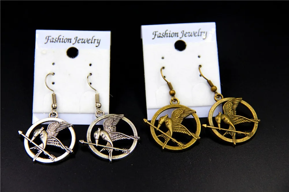 20pairs/Lot Wholesale Fashion Jewelry Vintage Charm Hunger Game Earrings For Women