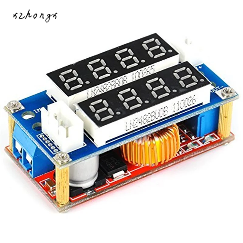5A constant current constant pressure leds drive the lithium-ion battery charging module with a current voltmeter