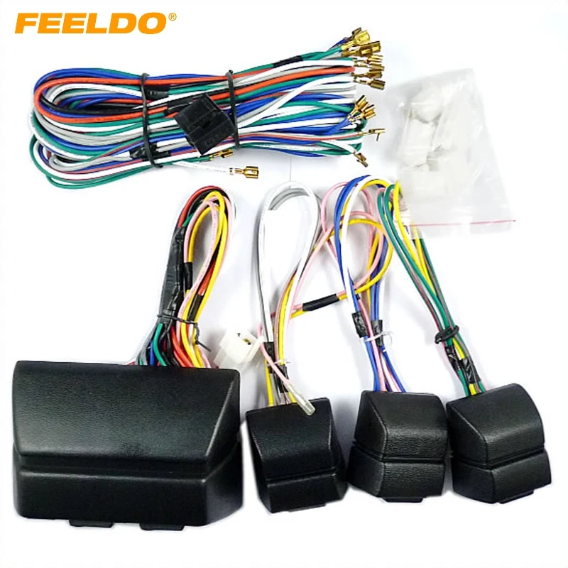 

MOTOBOTS 1Set Universal Car Power Window 8PCs Switches With Holder And Wire Harness #FD2469