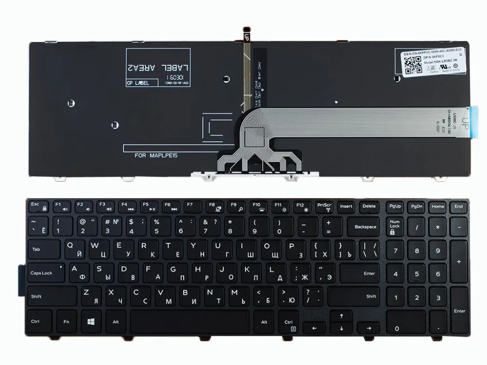 

New RU Russian Keyboard For Dell Inspiron 15-5000 Series 5547 5521 5542 Win8 Repair Notebook Replacement keyboards