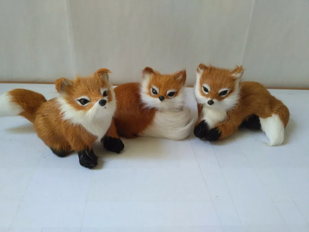 simulation brown fox plastic&furs different poses fox model handicraft prop home decoration gift d2129