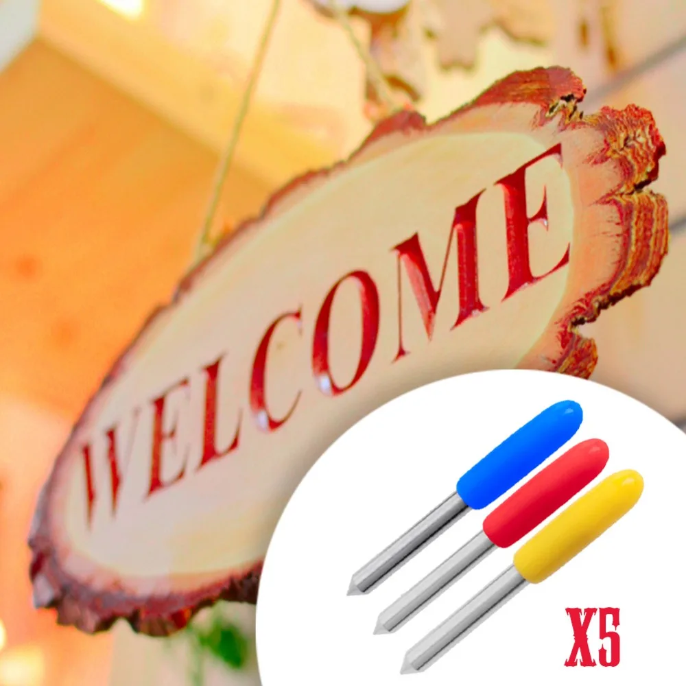 5Pcs 30 45 60 องศาใบมีดตัด Plotter สำหรับ Mimaki ตัดไวนิลชุดใบมีด