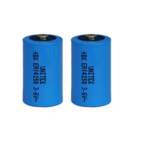 2PCS ER14250 1/2AA 3.6V liSOCL2 Lithium Battery 1/2 AA 14250 PCL Dry Primary Cell 1200mah Water Meter