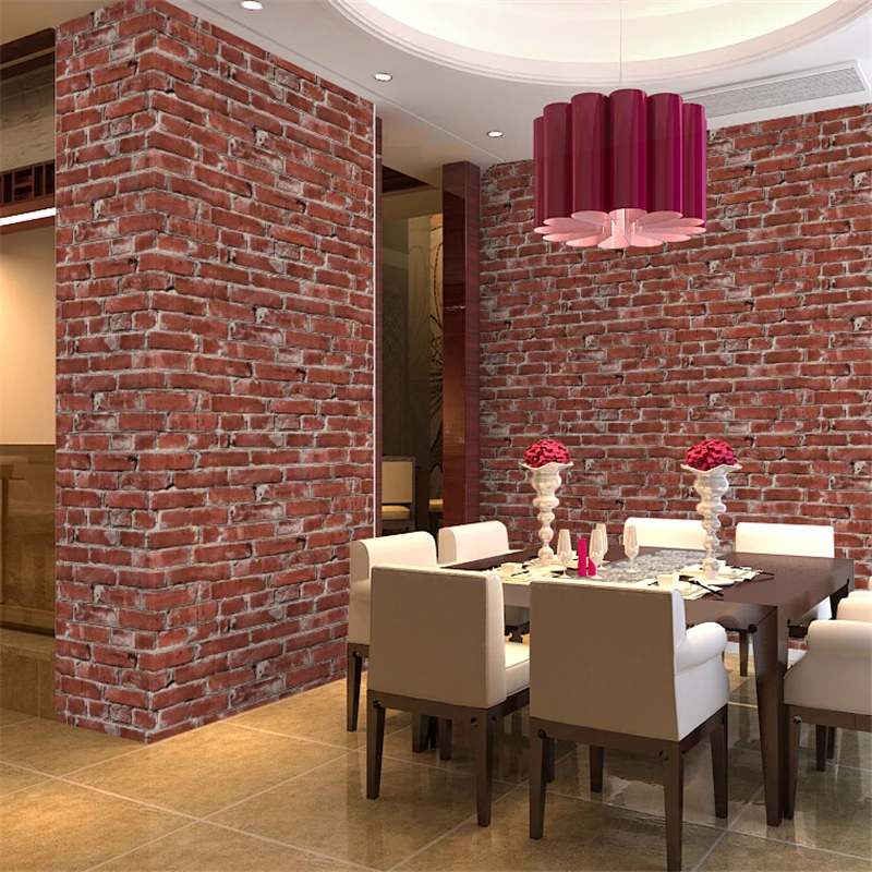 

wellyu обои Thicker imitation brick pattern white brick wall paper restaurant papel de parede factory Chinese brick wallpapers