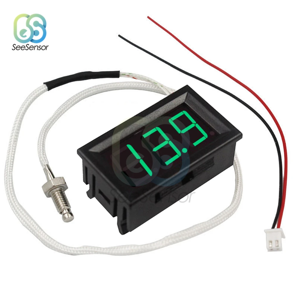 XH-B310 B310 LED Digital Thermometer 12V Temperature Meter K-type M6 Thermocouple Tester -30~800C