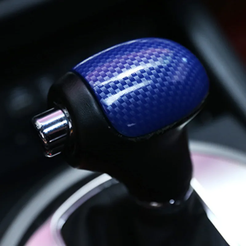 4Colors Carbon Fiber Car AT Gear Shift Knob Gear Head Cover for Kia Sportage R Cerato K3 K4 K5 Sorento 2011 2012 2013 2014 2015
