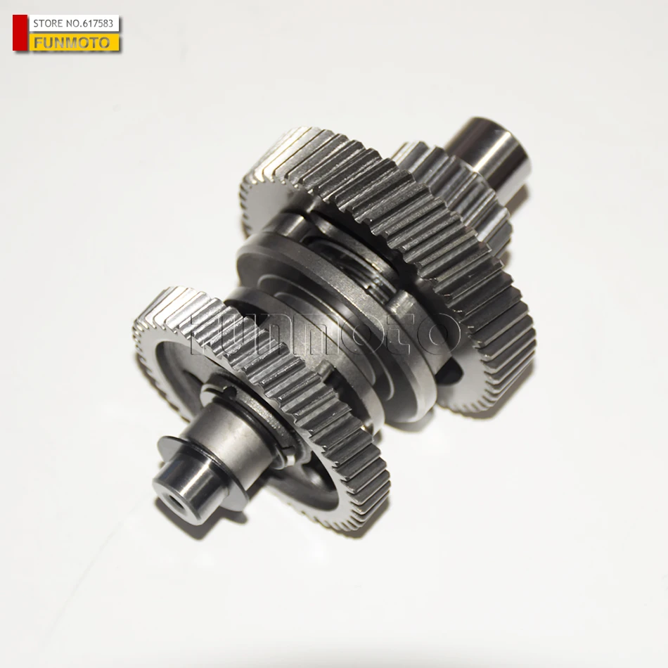 Bieg wsteczny/biegów kombinezon z trzonu środkowego LONCIN200 ATV/LX200-M/AU/SAGITTA ORSO 200-M/LC 162FMK-2 49 zębów/43 zęby — zdjęcie 3