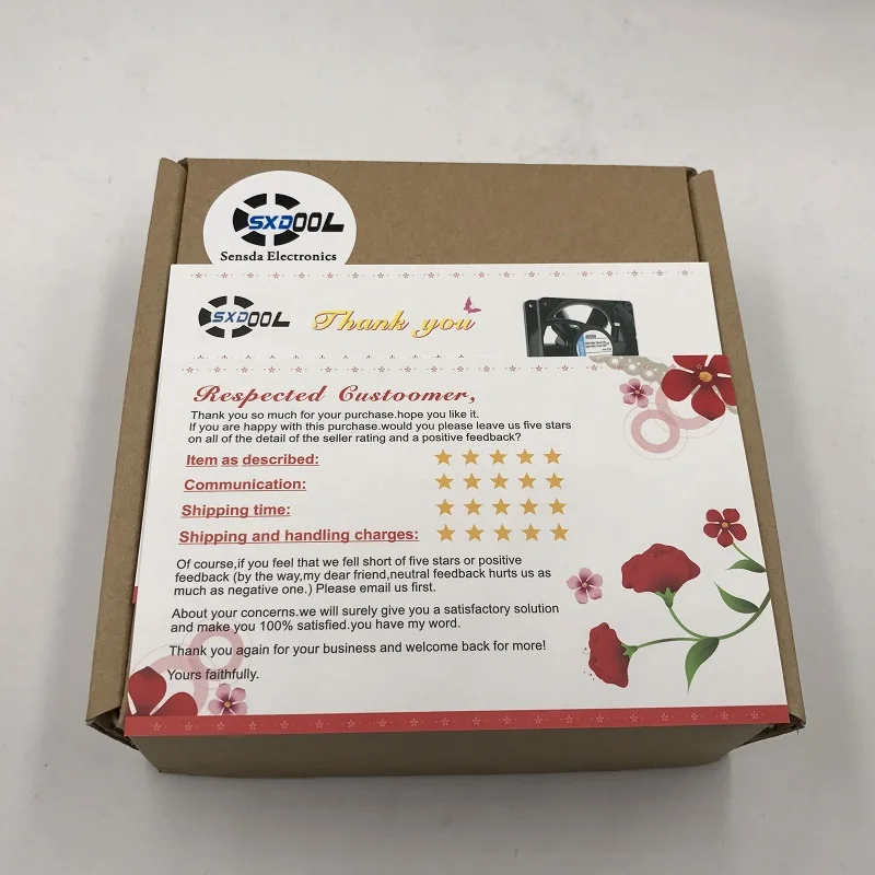 SXDOOL 120mm LED Gehäuselüfter 12 V 4Pin 120x25mm Für Computer PC Host Cpu-lüfter