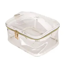 Waterproof Transparent PVC Marble Print Bath Cosmetic Bag Women Make Up Case Travel Makeup Wash Organizer Toiletry Storage Kit