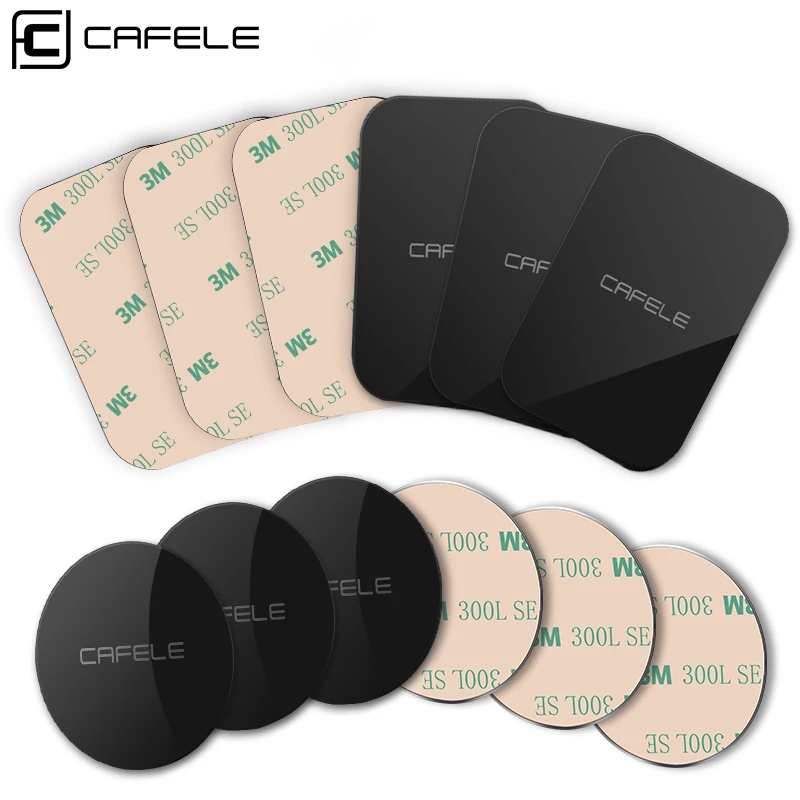 

CAFELE Metal Plate Sticker for Magnet Car Phone Holder Universal Iron Disk Adhesive Plates Stand Stickers Accessories