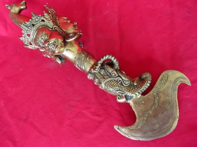 

Rare Vintage Exorcism Pestle Instruments Used In Tibetan Lamaism